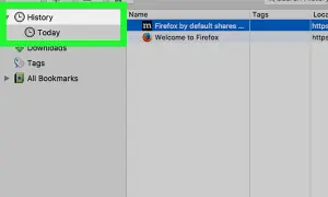 Explora tu historial mac en la biblioteca de Firefox. Accede a "History" para ver tus visitas.