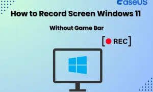 Guía para grabar pantalla Windows 11 sin Game Bar. Icono de monitor con logo de Windows y botón de grabación.