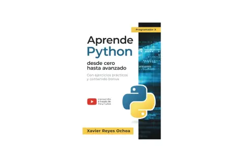 Curso Python gratis de Xavier Reyes Ochoa. Aprende desde cero hasta avanzado con ejercicios prácticos y contenido bonus, conocido a través de YouTube.
