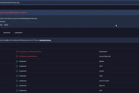 Análisis de seguridad de un archivo pua win32, `utorrent_installer.exe`, marcado como malicioso por 3 de 70 proveedores.