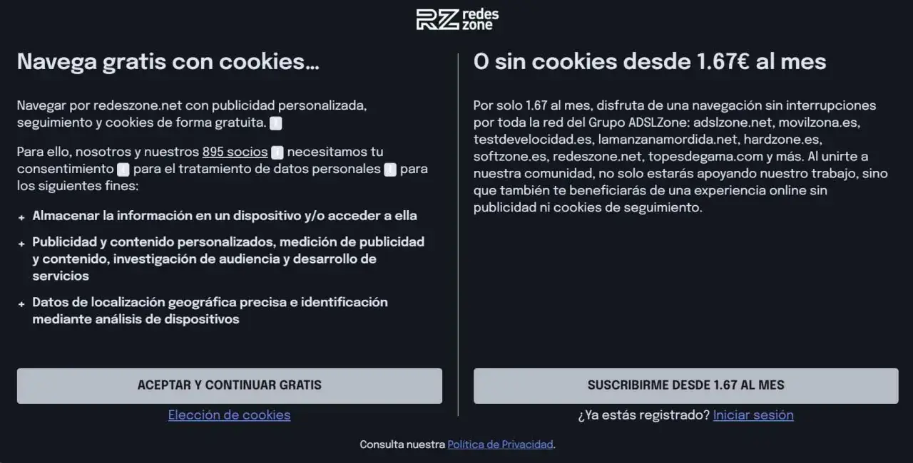 Navega gratis con cookies o suscríbete para una experiencia sin publicidad ni cookies de seguimiento.