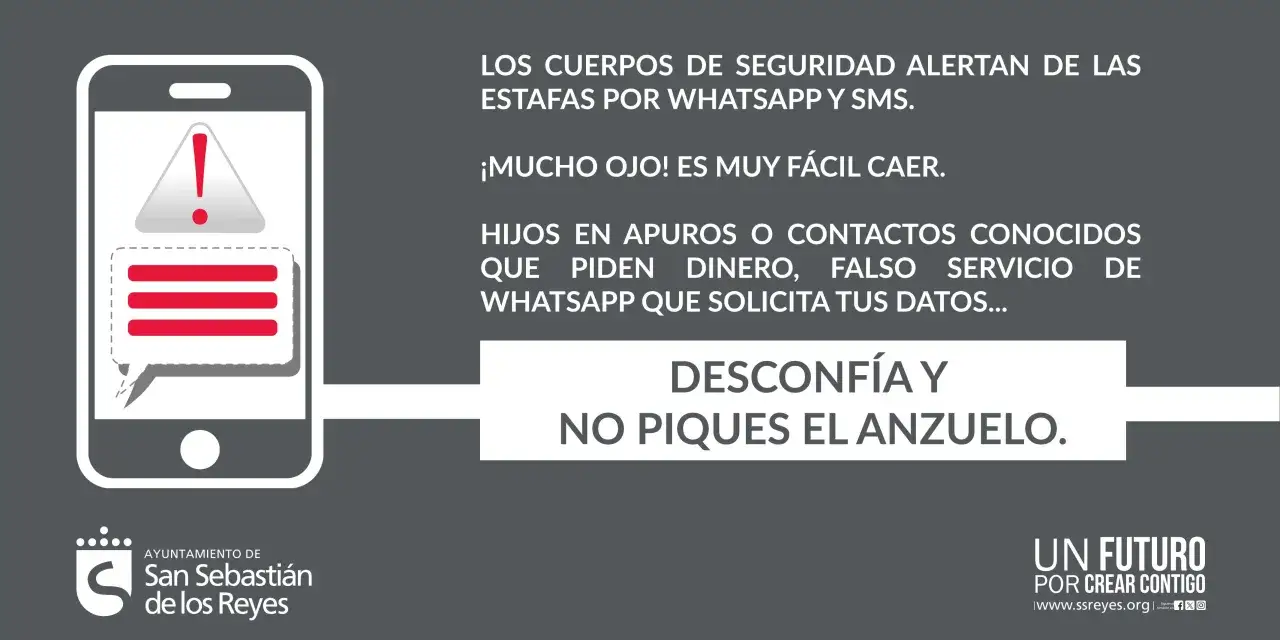 Alerta de estafas por móvil. Me llegan mensajes raros que piden dinero o datos. Desconfía y no piques el anzuelo.