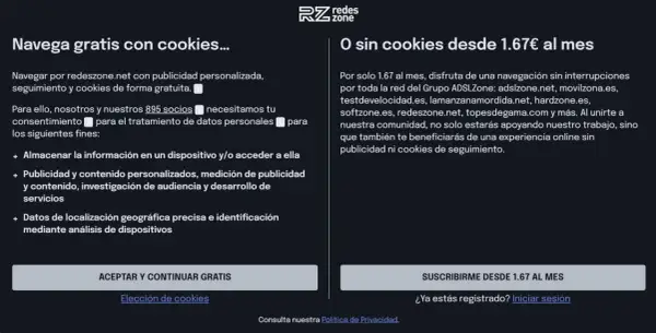 Navega gratis con cookies o suscríbete para una experiencia sin publicidad ni cookies de seguimiento.