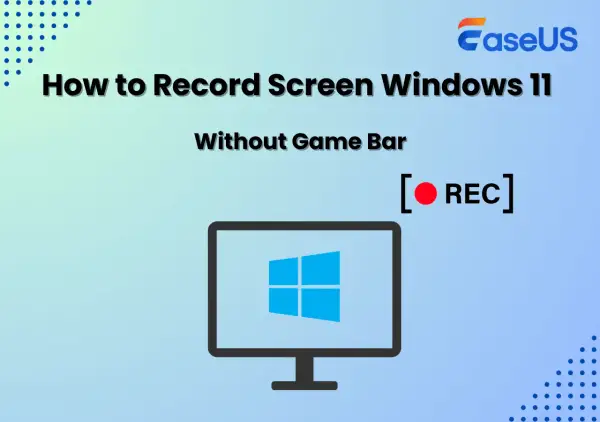 Guía para grabar pantalla Windows 11 sin Game Bar. Icono de monitor con logo de Windows y botón de grabación.